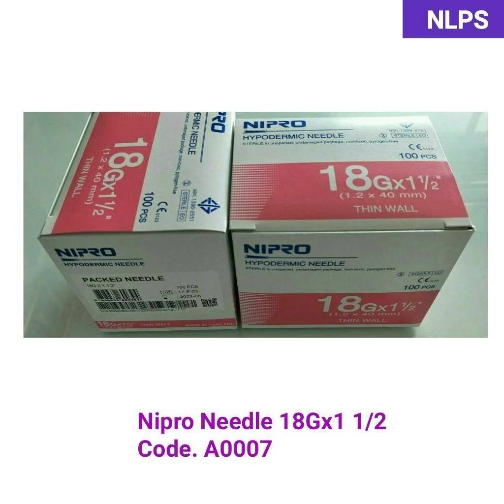 Nipro Needle 18Gx1 1/2''