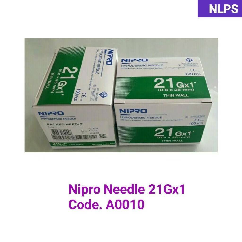 Nipro Needle 21Gx1''