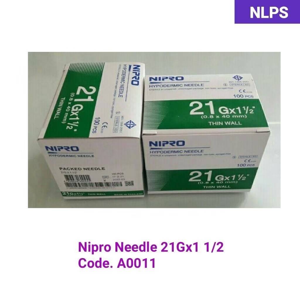 Nipro Needle 21Gx1 1/2''