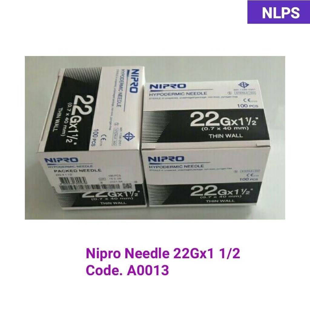 Nipro Needle 22Gx1 1/2''