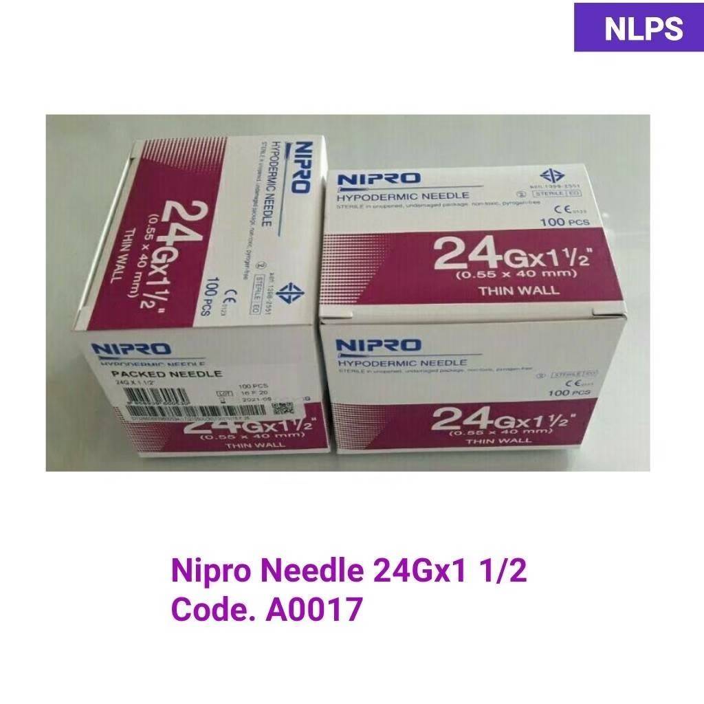 Nipro Needle 24Gx1 1/2''