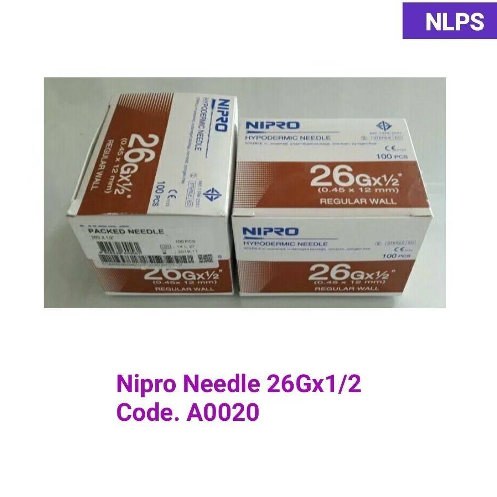 Nipro Needle 26Gx1/2''