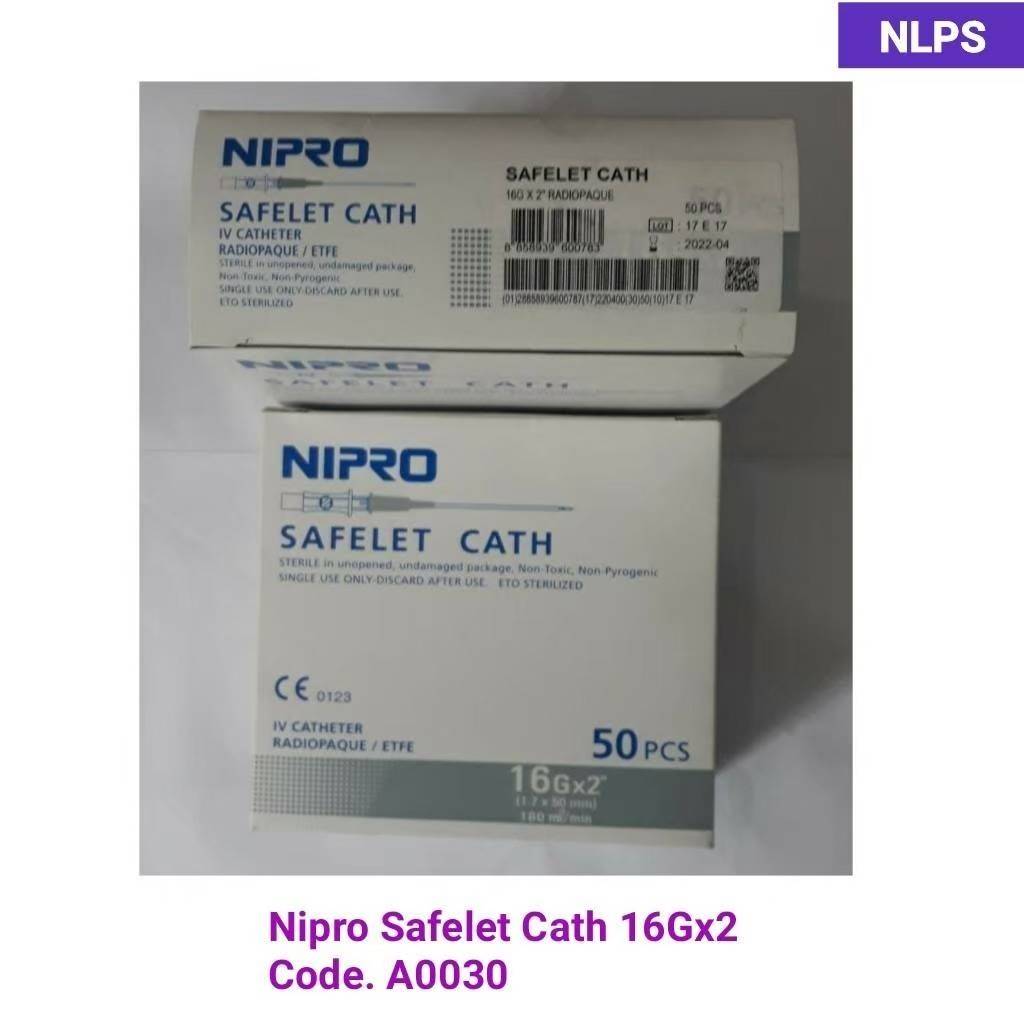 Nipro Safelet cath 16Gx2