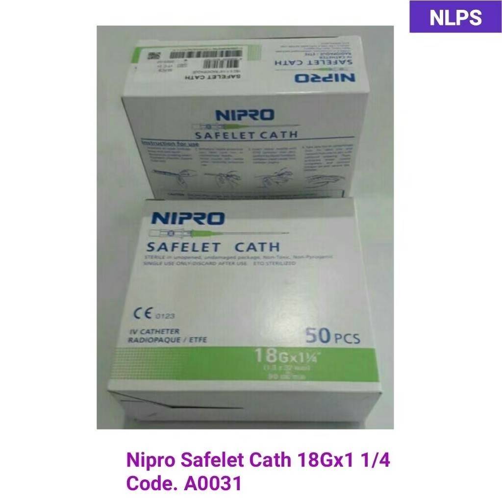 Nipro Safelet cath 18Gx1 1/4