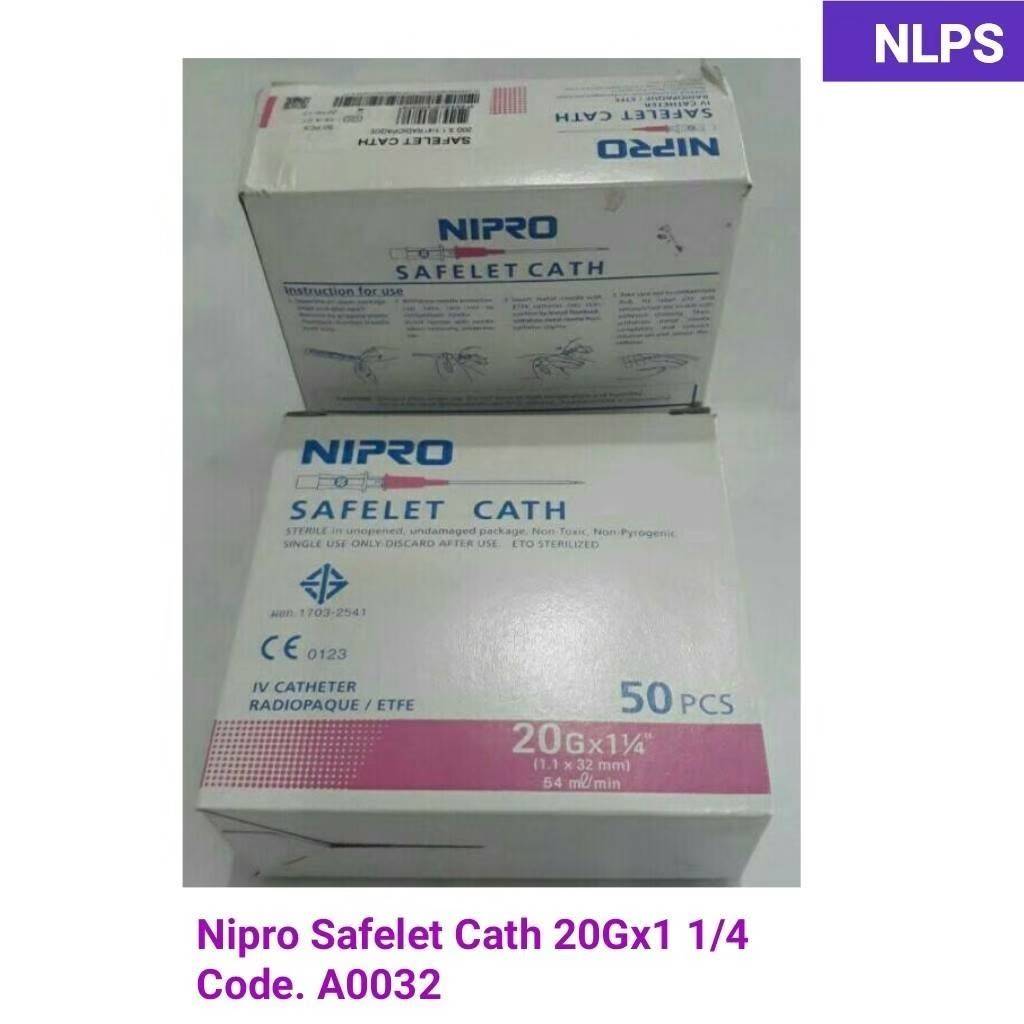 Nipro Safelet cath 20G x 1 1/4