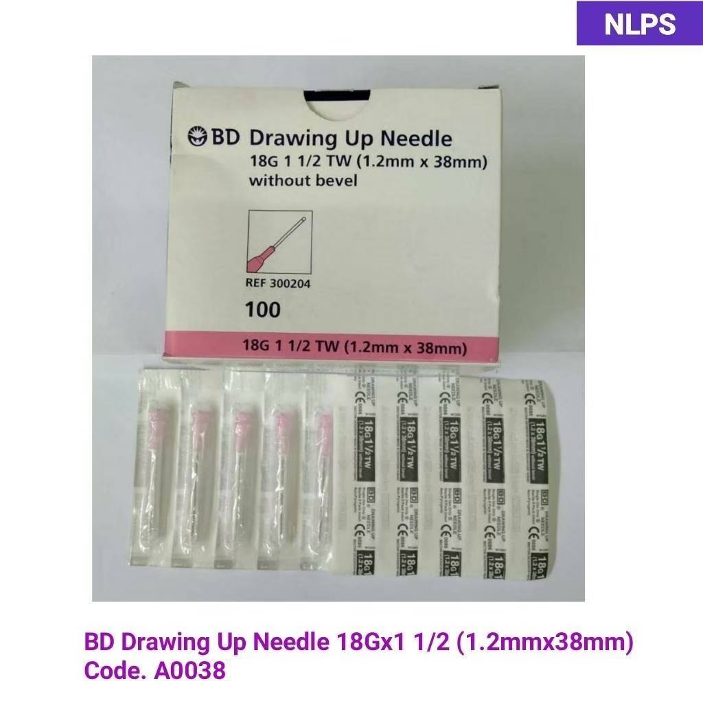 BD Drawing Up Needle 18Gx1 1/2